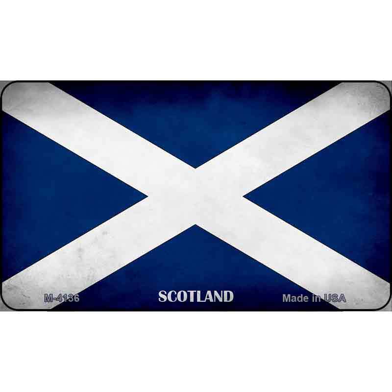 Scotland Flag Novelty Metal Magnet M-4136