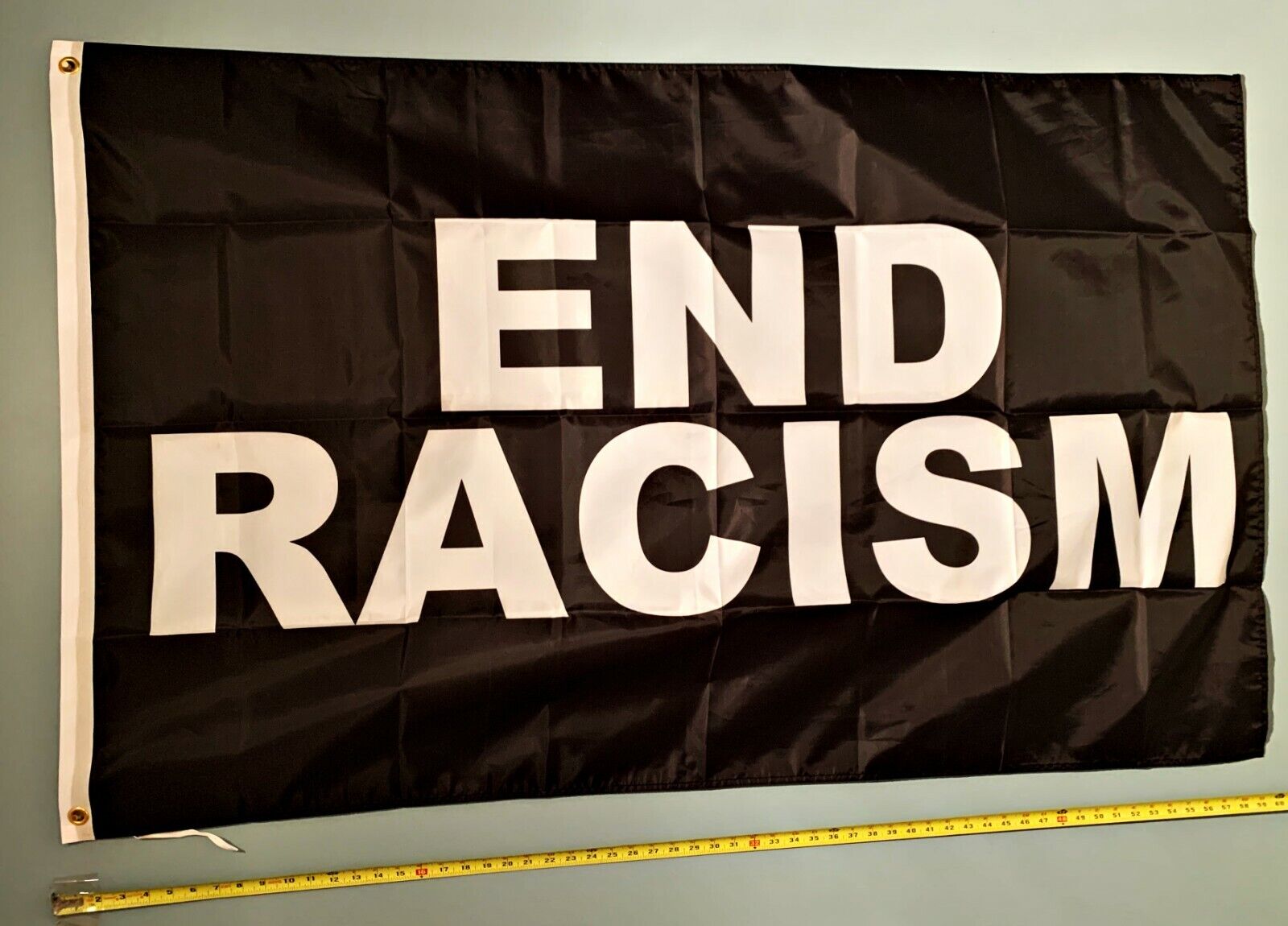 Black Lives Matter Flag  USA SELLER End Racism Biden Harris Sign 3x5