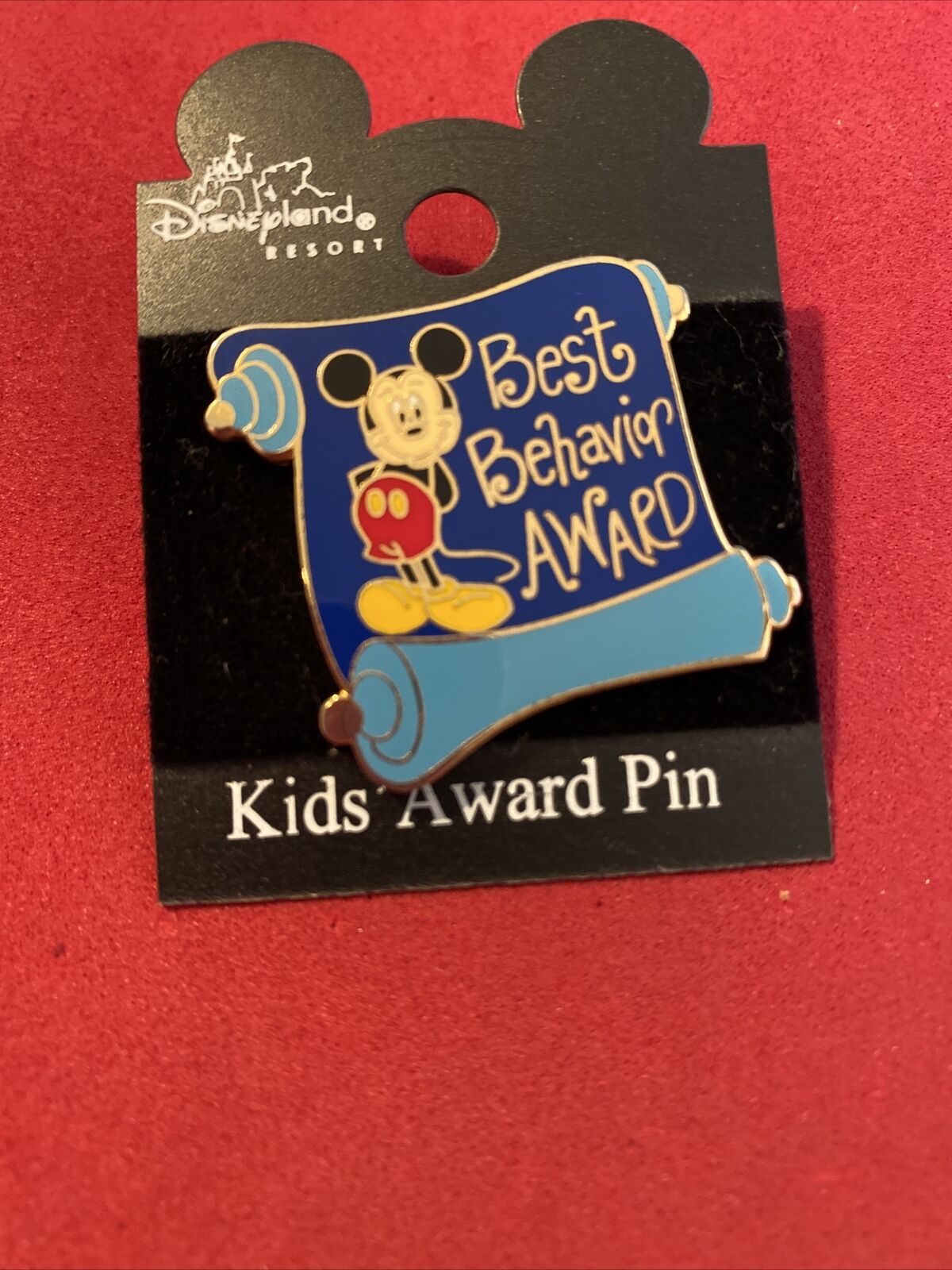 DISNEYLAND RESORT Disney Best Behavior Award Mickey Mouse Pin