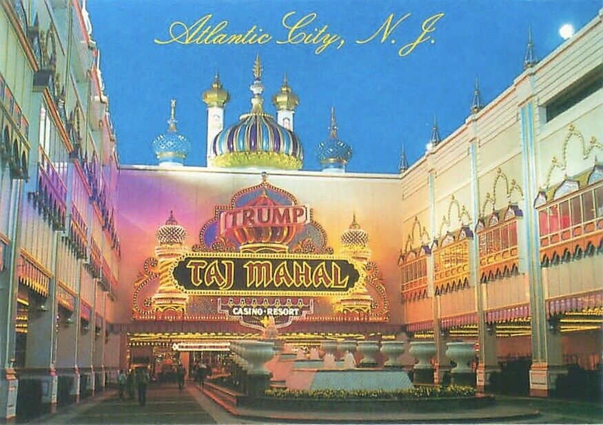 Vintage Postcard: The Trump Taj Mahal Casino - Hotel Atlantic City, NJ