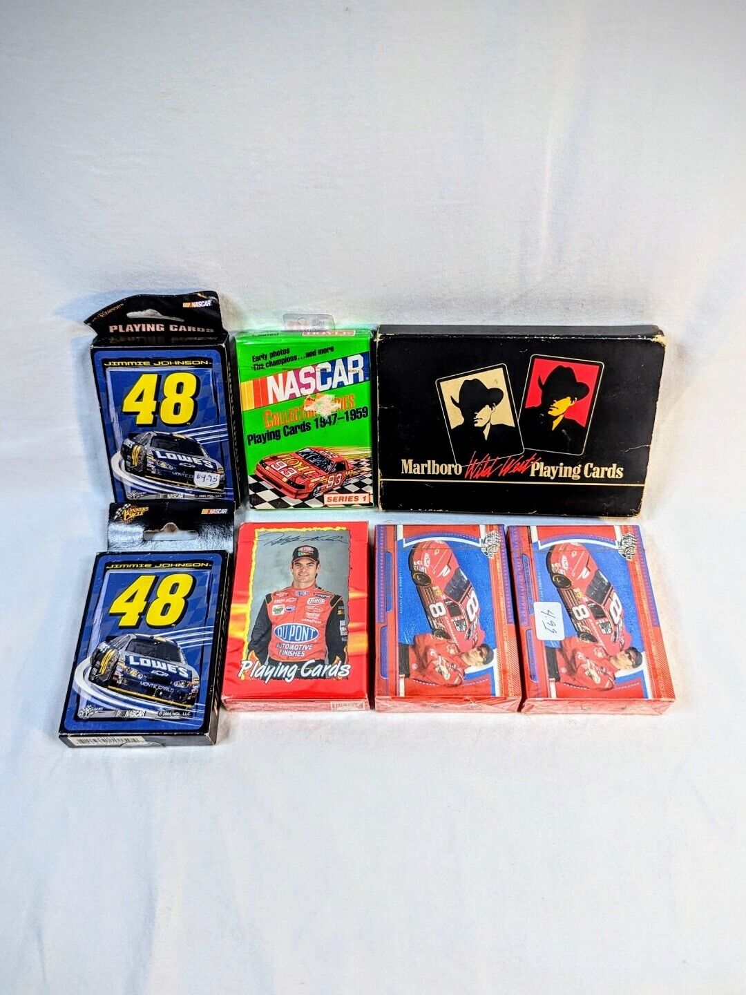 New Vintage Playing Cards NASCAR Marlboro Lot Of 7 NOS Decks Gordan Earnhardt Jr