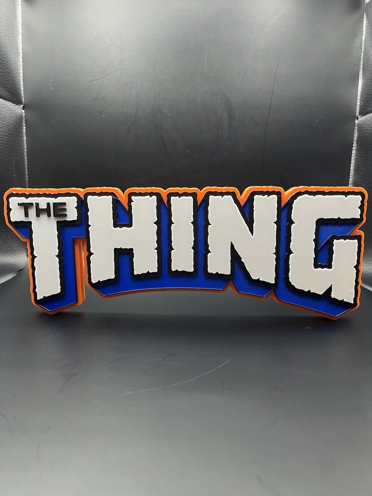 The Thing Logo Sign Display | 3D Wall Desk Shelf Art