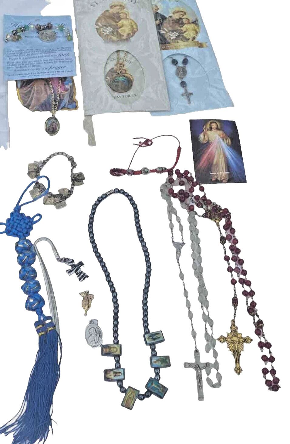 Vintage Religious Catholic Rosary Necklace Jewelry lot