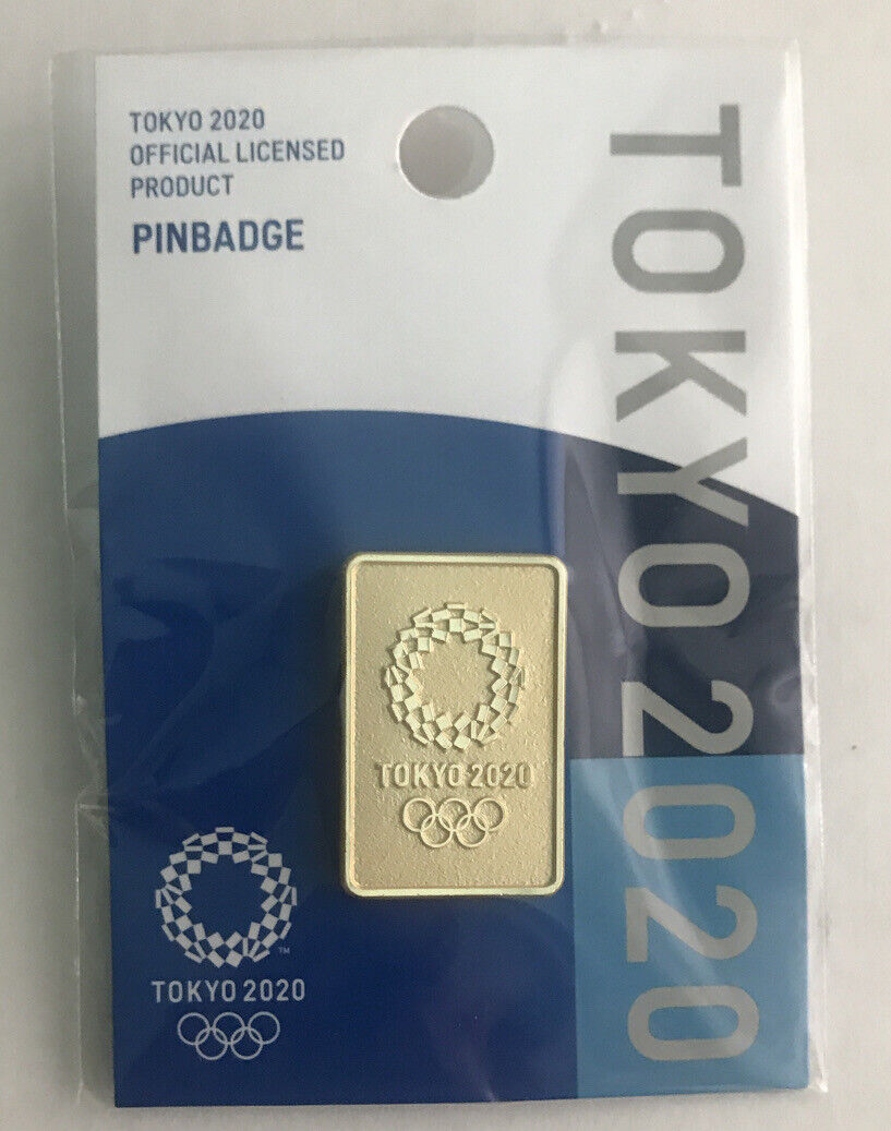 RARE Canceled 2020 TOKYO OLYMPIC Official Licensed Pinbadge GOLD Color Pin Japan