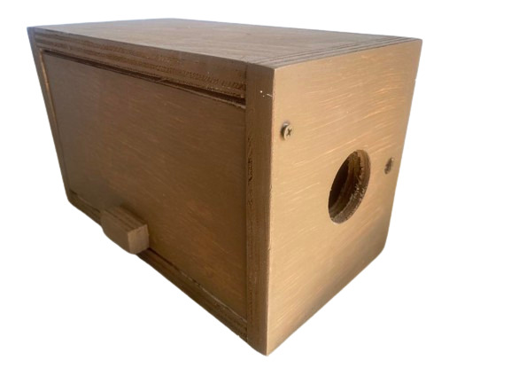 Wood Squirrel House Feeder Outdoor Nesting Box for Habitat Residence (Handmade)