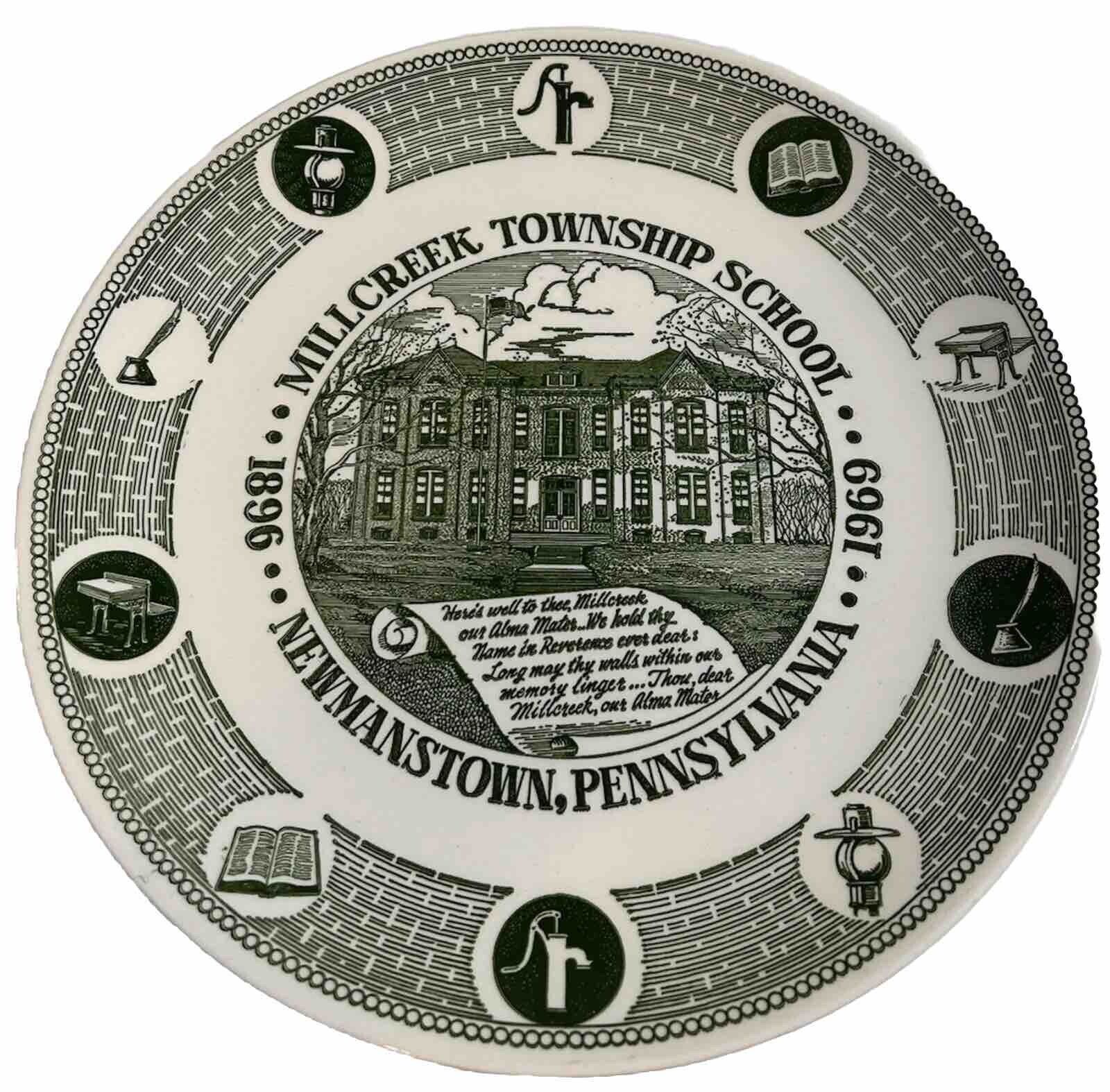 COLLECTOR\'S PLATE: MILLCREEK TWNSHP SCHOOL, PA 1896-1969. 10\