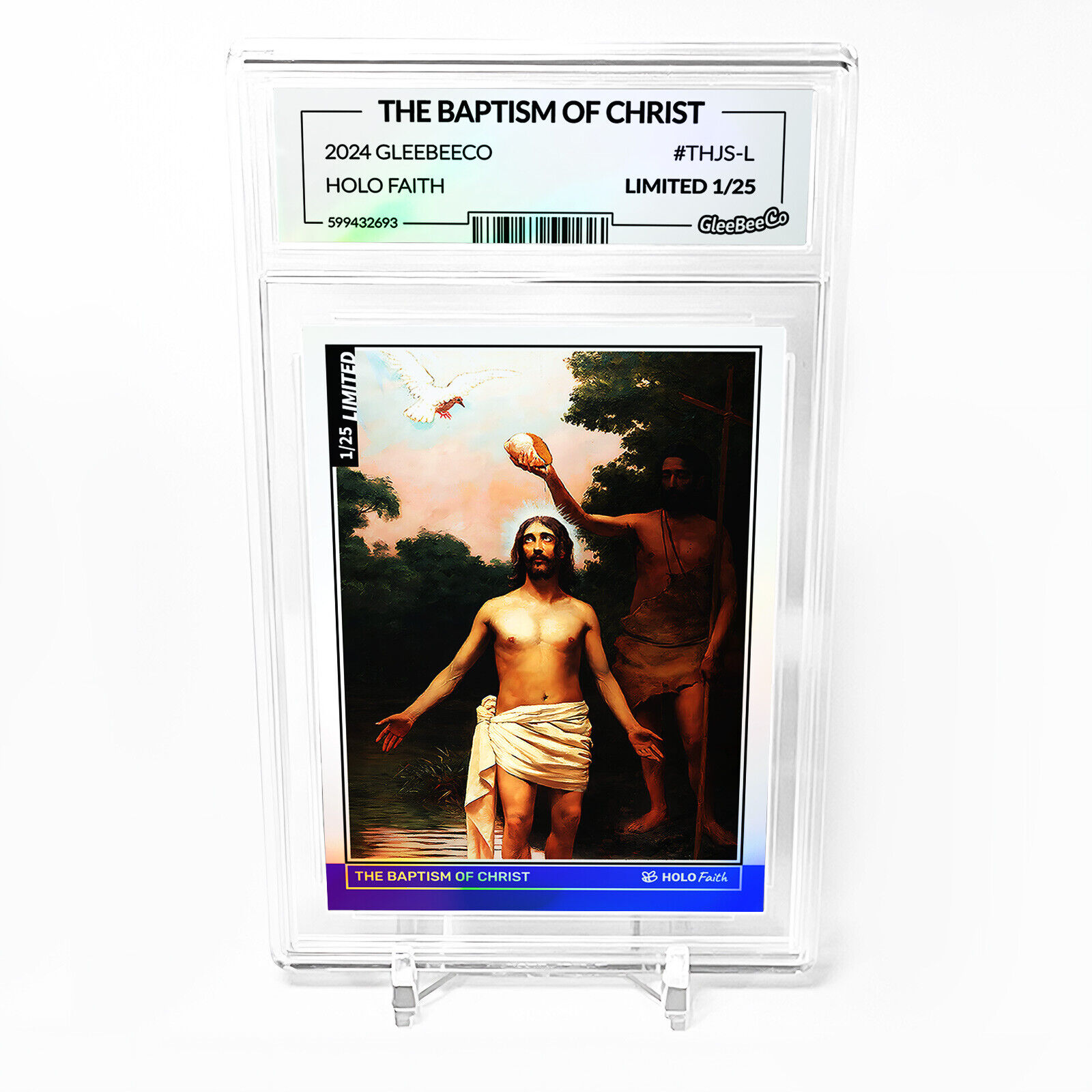 THE BAPTISM OF CHRIST Card 2024 GleeBeeCo Holo Faith (Jesus) #THJS-L /25 Made