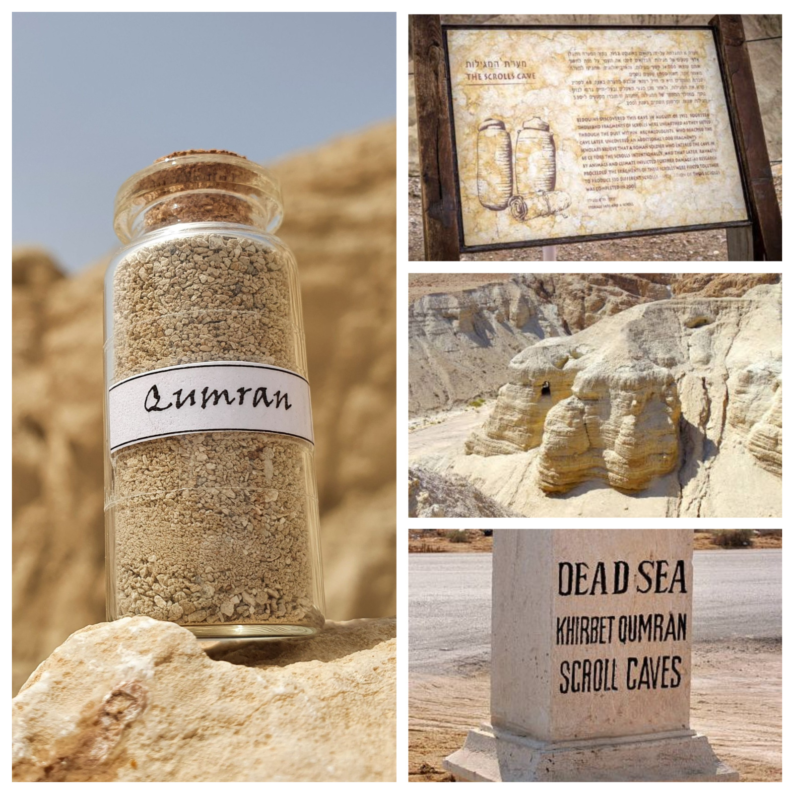 Qumran Caves Sand • Dead Sea Scrolls Location • Ancient Essenes • Holy Land