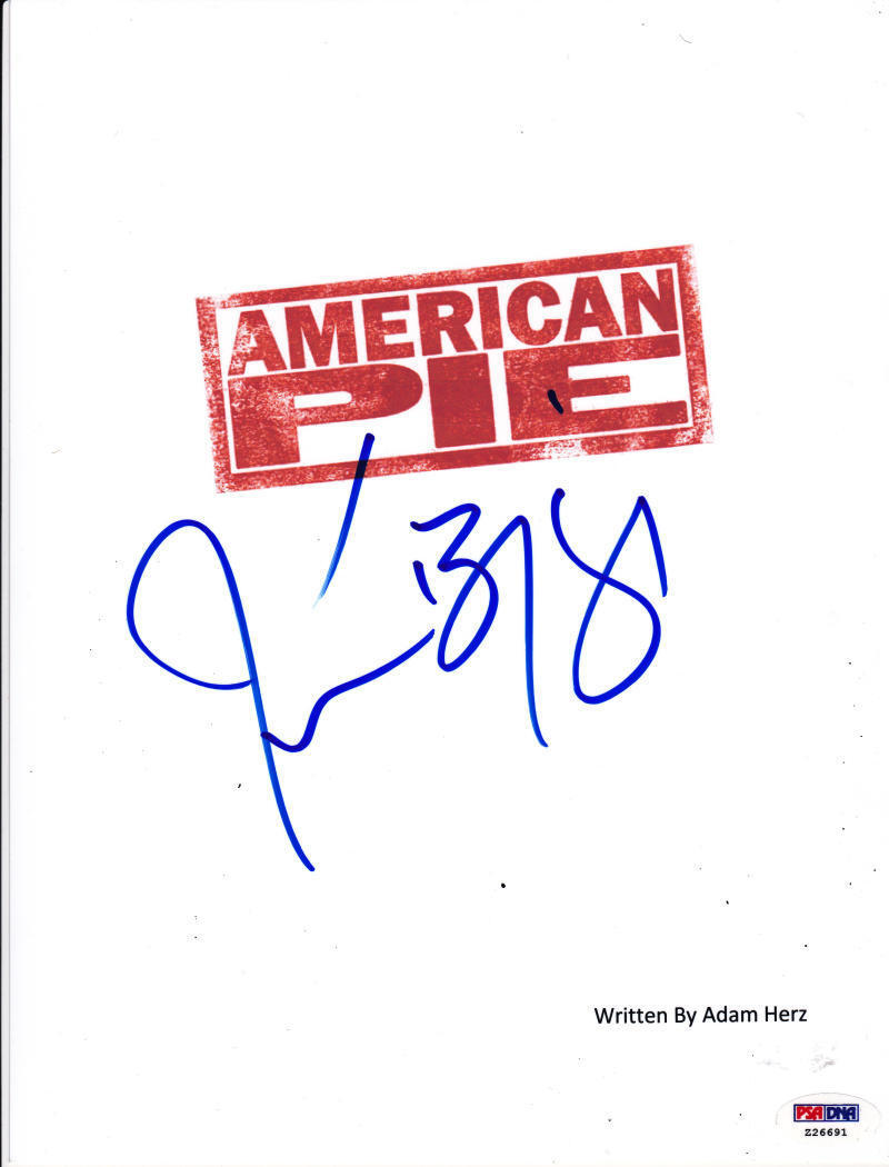 JASON BIGGS SIGNED COMPLETE 95 PAGE AMERICAN PIE SCRIPT AUTHENTIC AUTOGRAPH PSA
