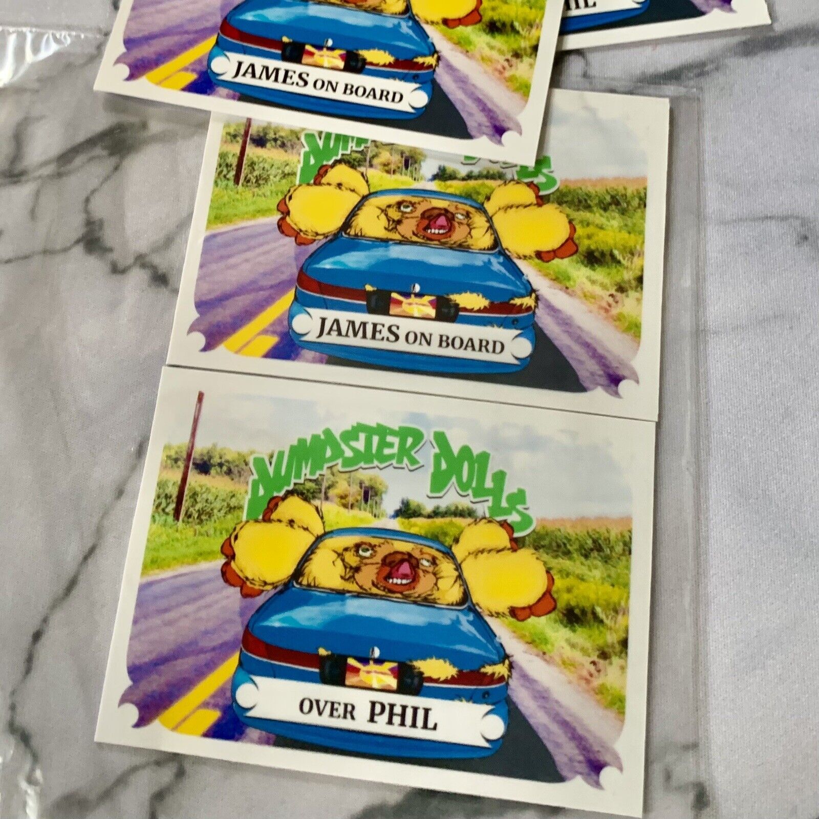 DUMPSTER DOLLS 2024 Prototype Test Run Promo Sticker Trading Card Glossy GPK #2