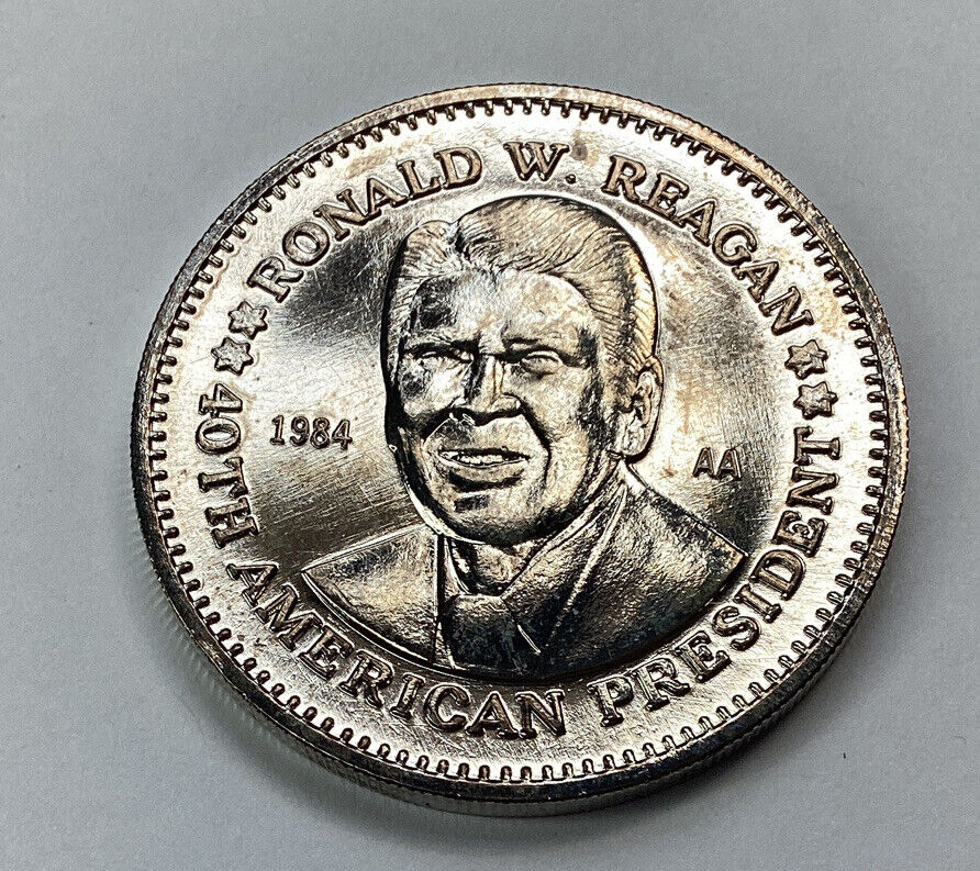 Vintage 1984 Ronald Reagan Double Eagle Commemorative Coin VG Condition