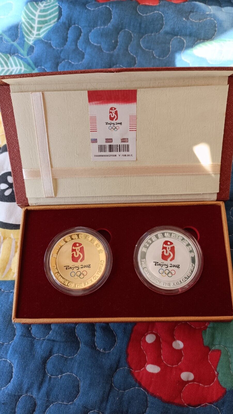 2008 Beijing Olympics Gold & Silver plated the Forbidden City and Summer Palace