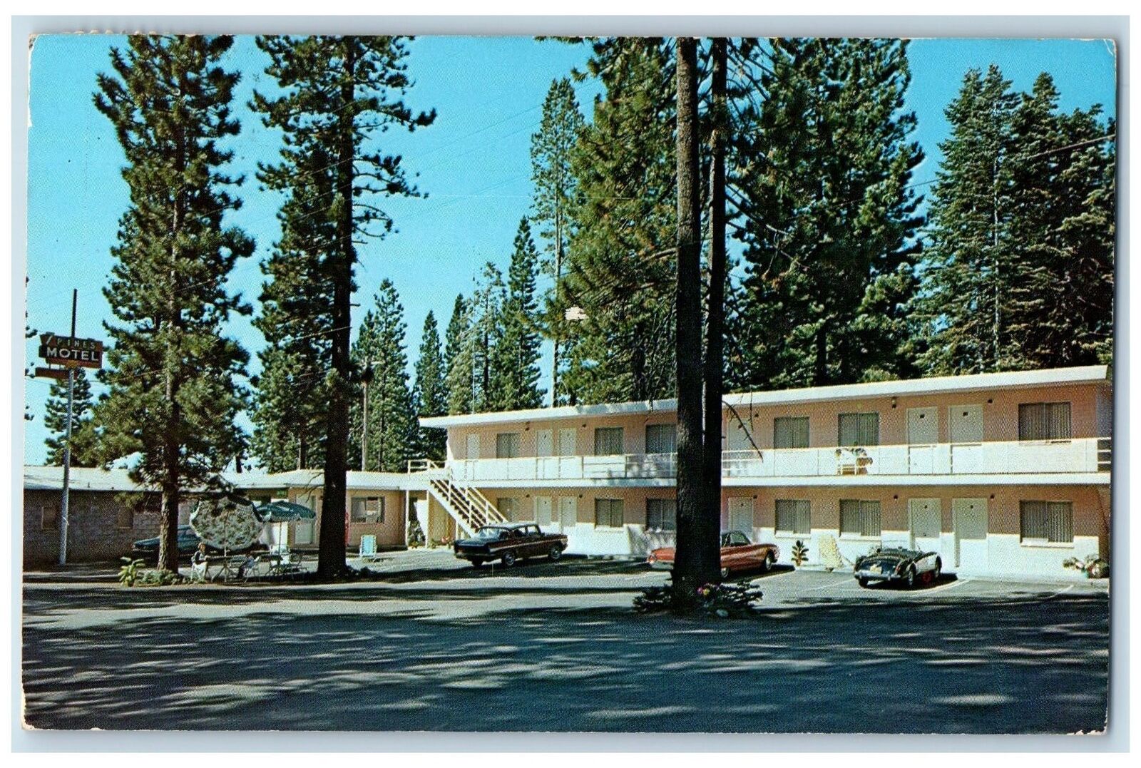1987 7 Pines Motel Exterior Roadside King Beach Placer County CA Posted Postcard