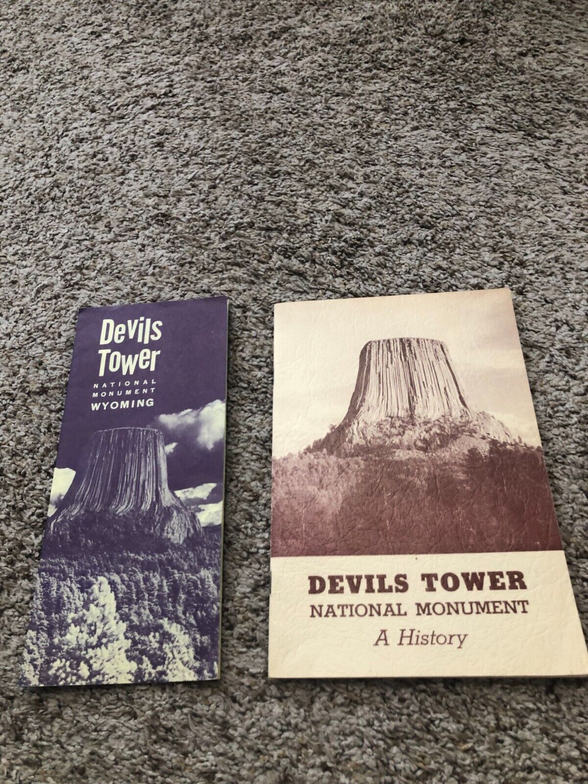 Vintage 1963 Devils Tower National Monument History Pamphlet & Booklet