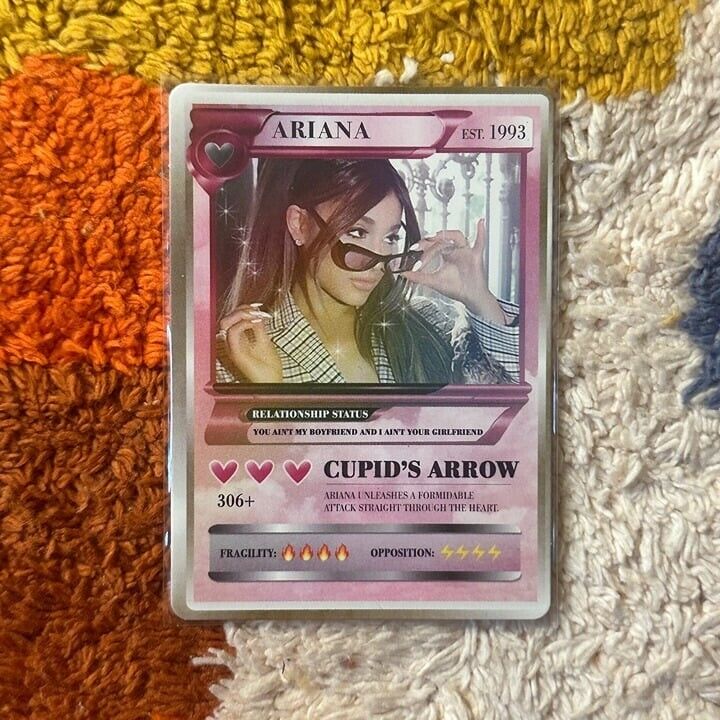Ariana grande trading card boyfriend card photocard