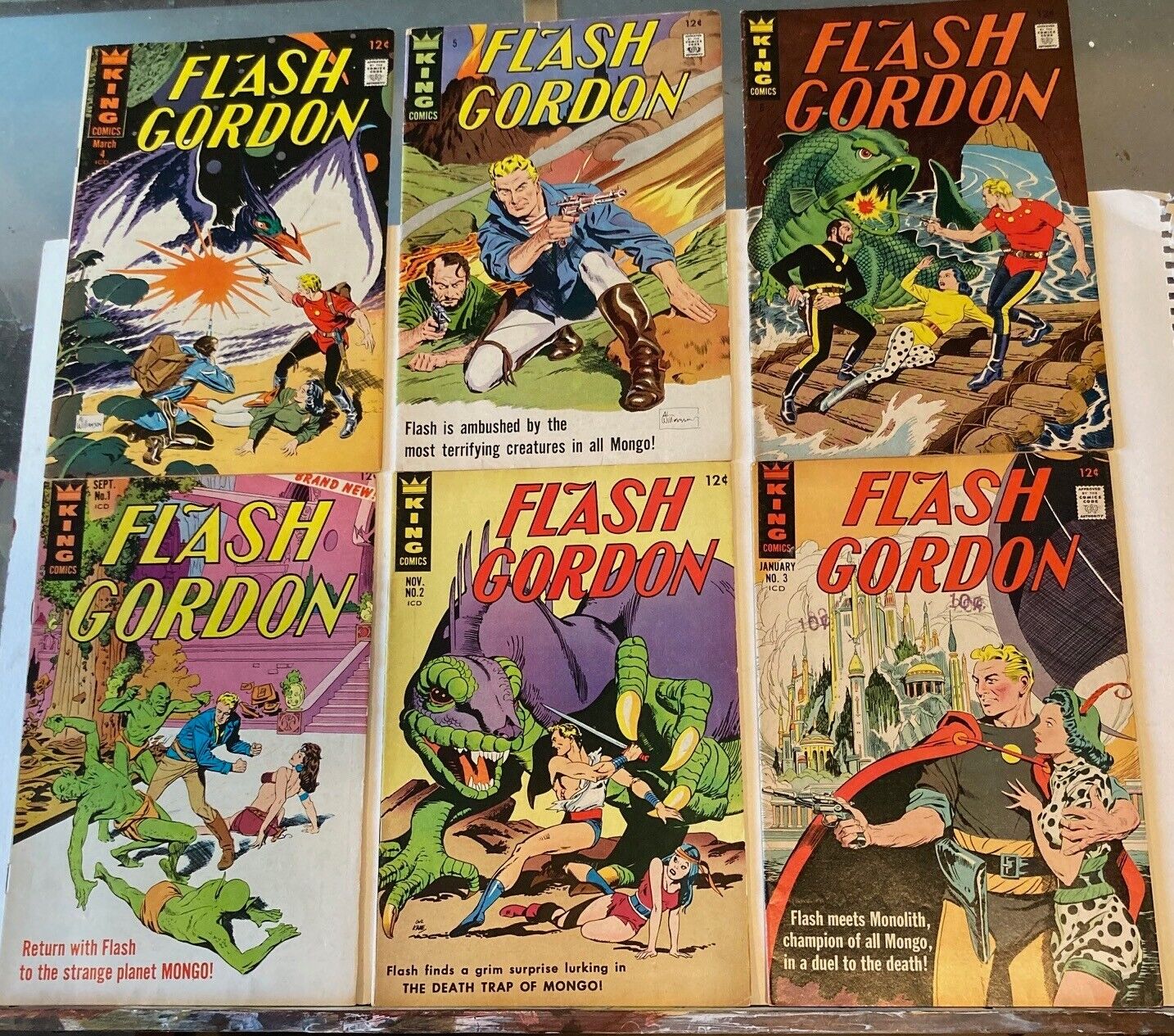 Flash Gordon King Comics #1-6 , Al Williamson, Reed Crandall, Very Good💎🔥