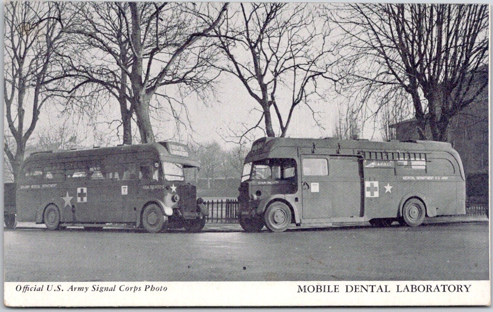 Mobile Dental Laboratory US Army Signal Corps Postcard