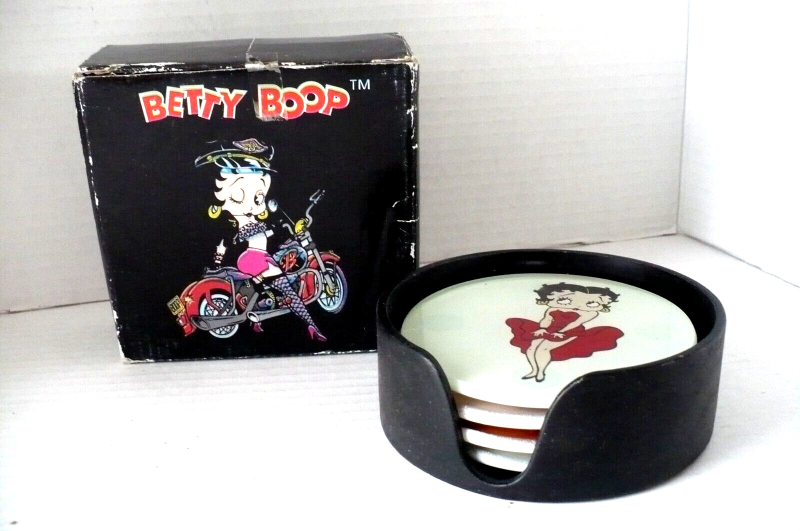 Betty Boop Coaster Set in Original Box 2007