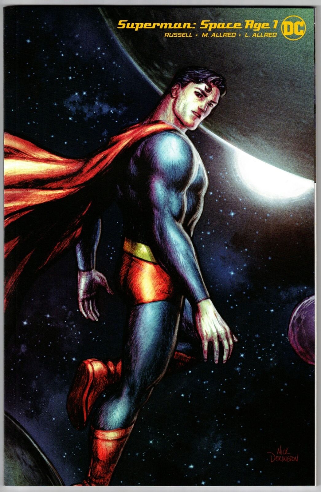 SUPERMAN SPACE AGE #1- 1:25 DERRINGTON VARIANT