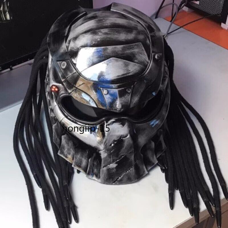 Predator Hand-painted Motorcycle Full Face Laser Light Adult Helmet Collection