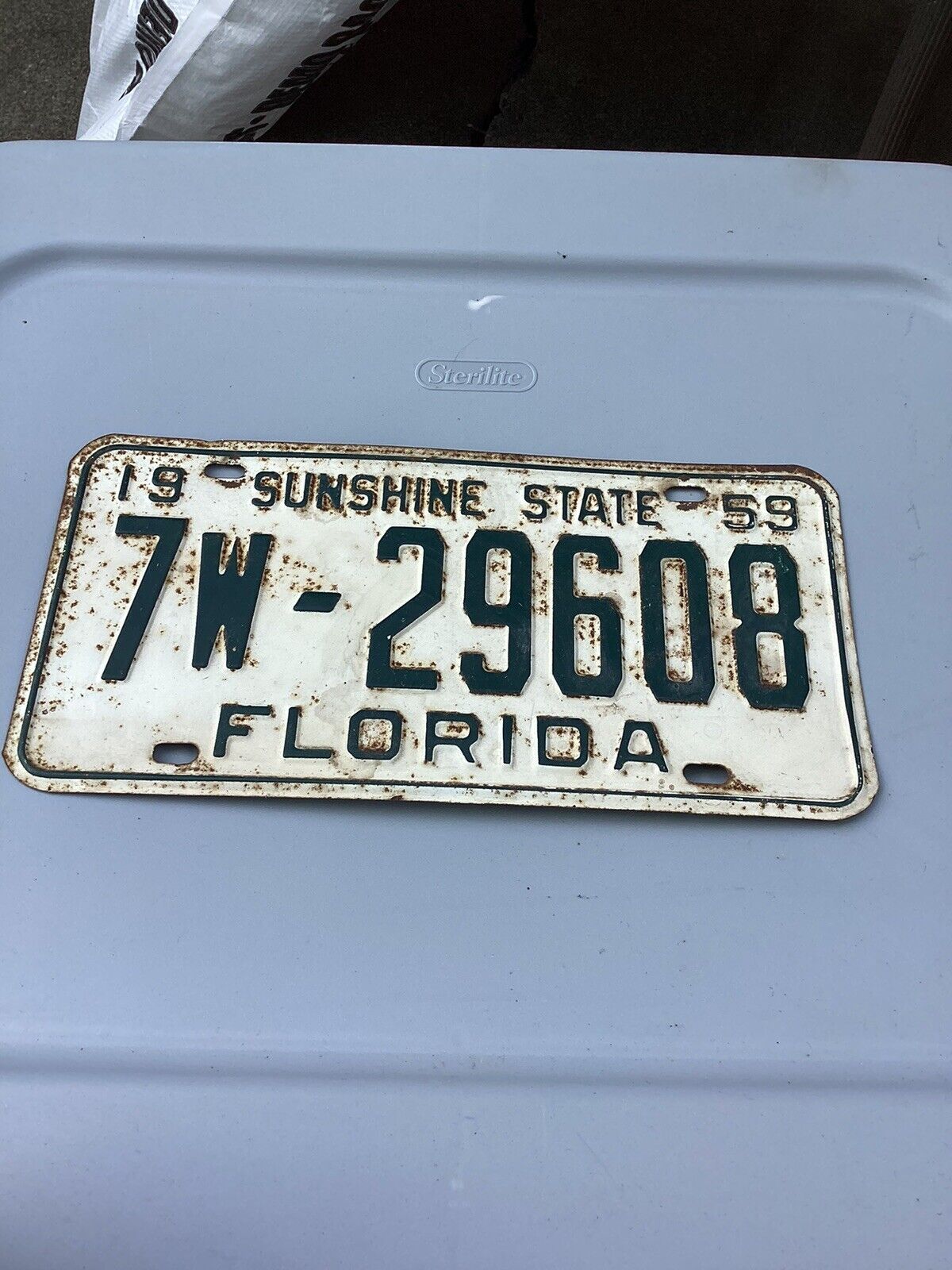 Vintage 1959 Florida License Plate