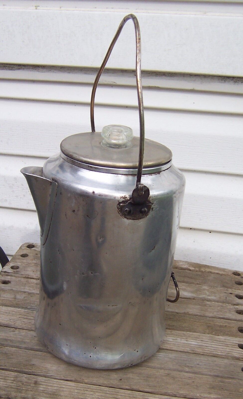 Vintage Comet Aluminum 20 Cup Percolator Coffee Maker Pot Camping