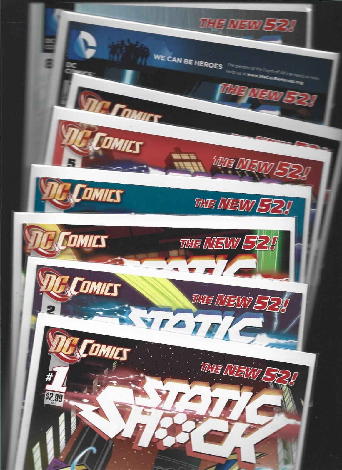 Static Shock #1-8 full set DC New 52 Milestone UNLIMITED SHIPPING $4.99