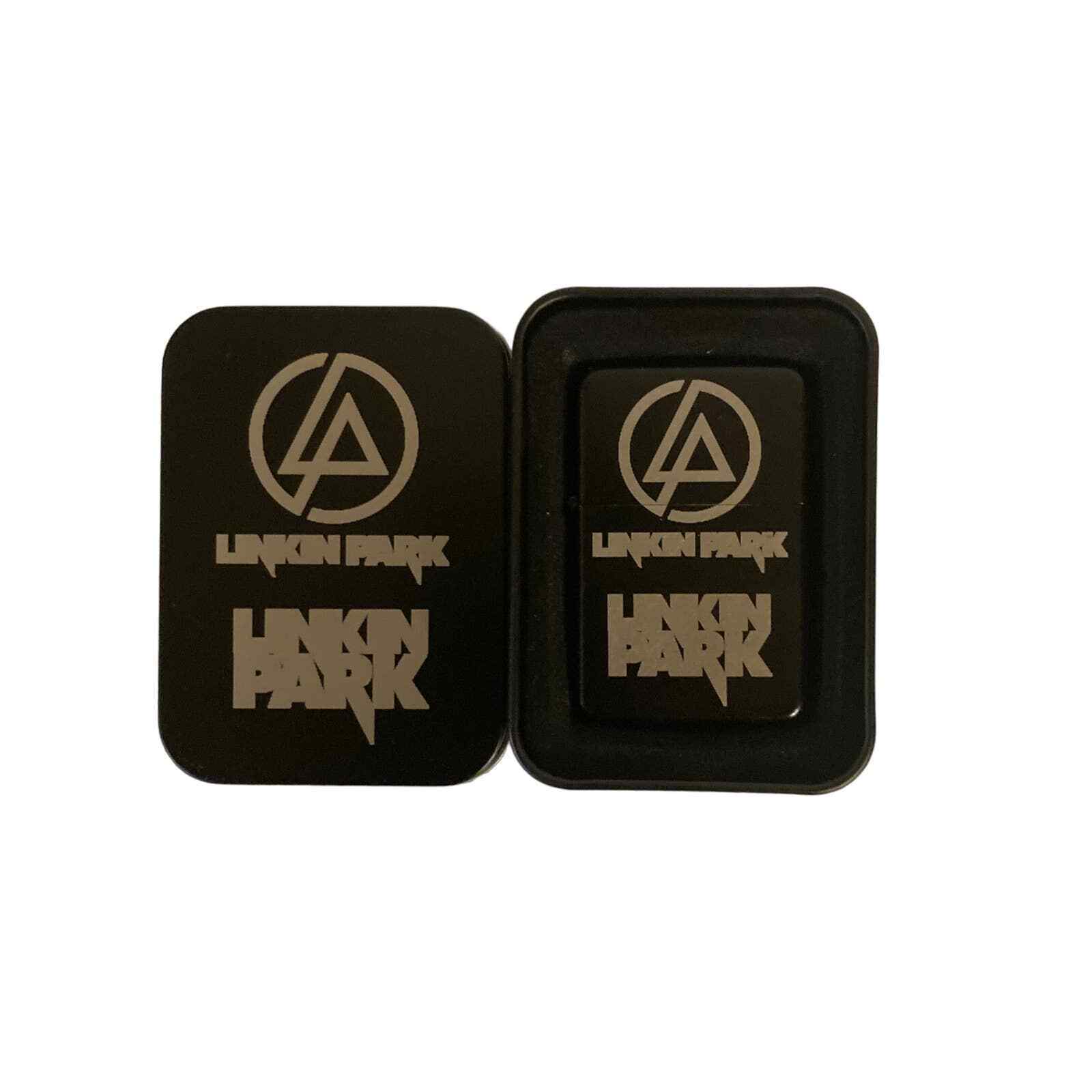 Linkin Park Engraved Lighter Black Mate with Case