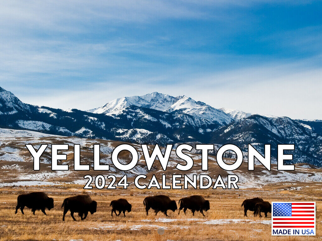 Yellowstone Calendar 2024 National Park Wall Wall Calander Monthly