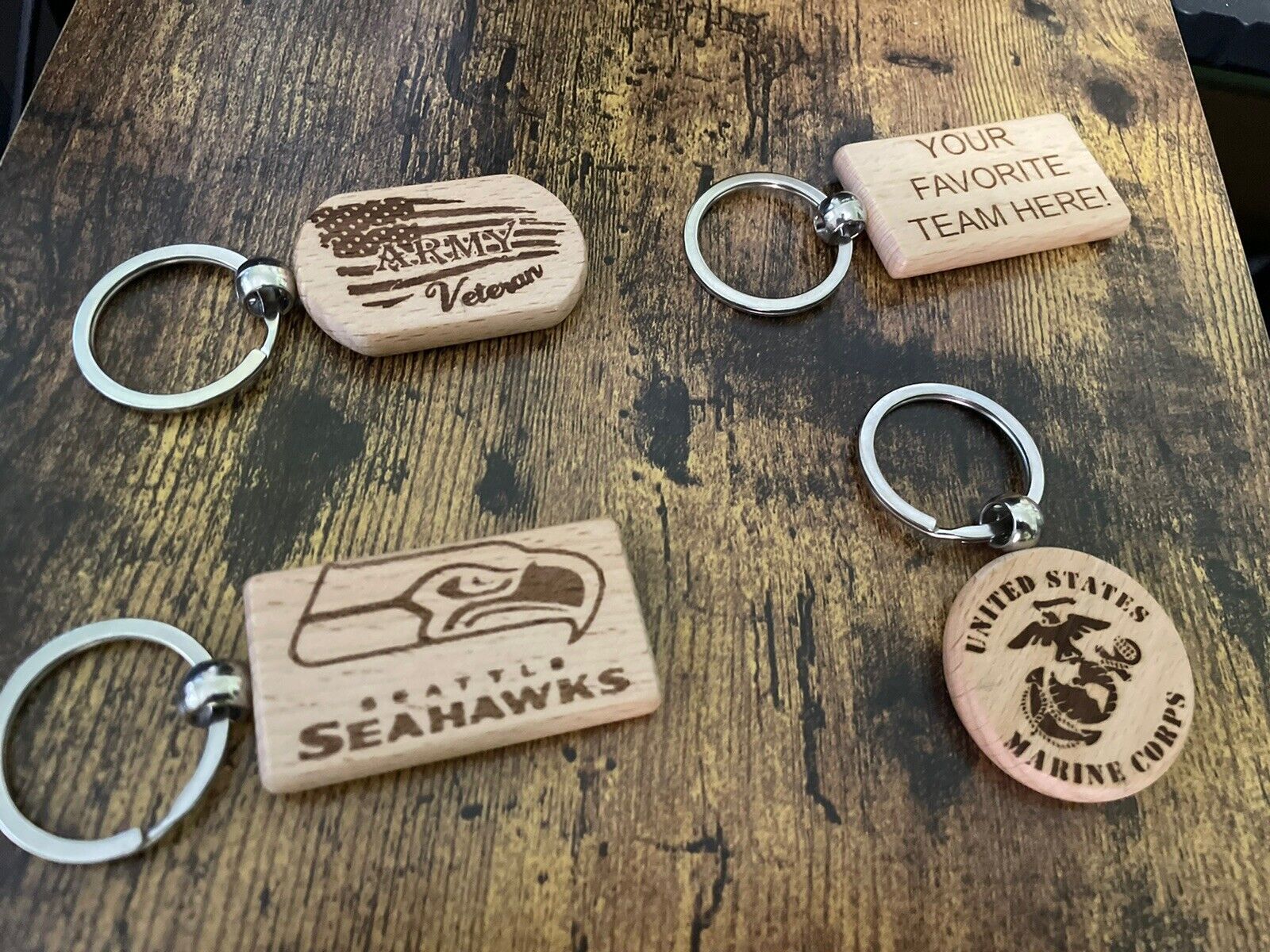Custom Laser Engraved Key Chains- Send Us Your Image Or Company Logo