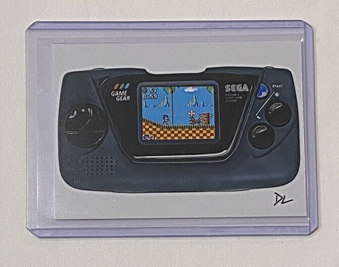 Sega Game Gear Limited Edition Artist Signed Tribute Trading Card 1/10