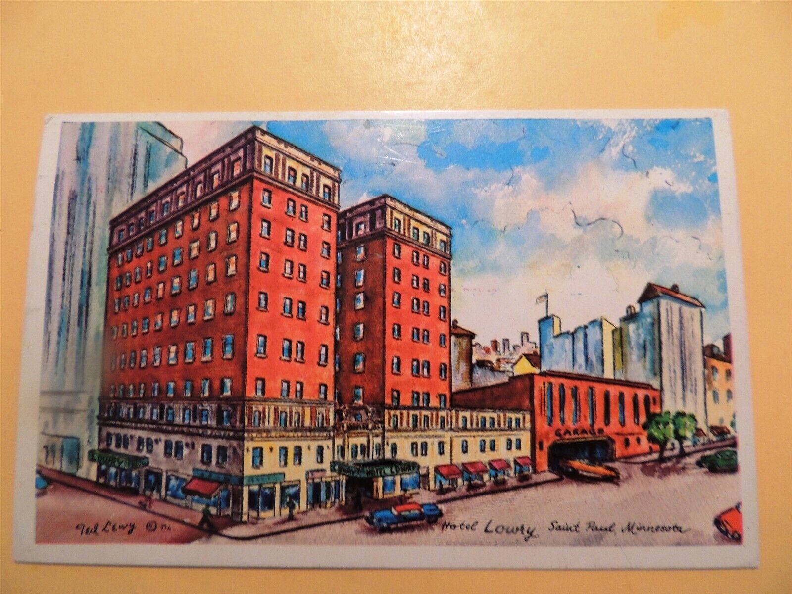 Hotel Lowry St. Paul Minnesota vintage postcard 1957