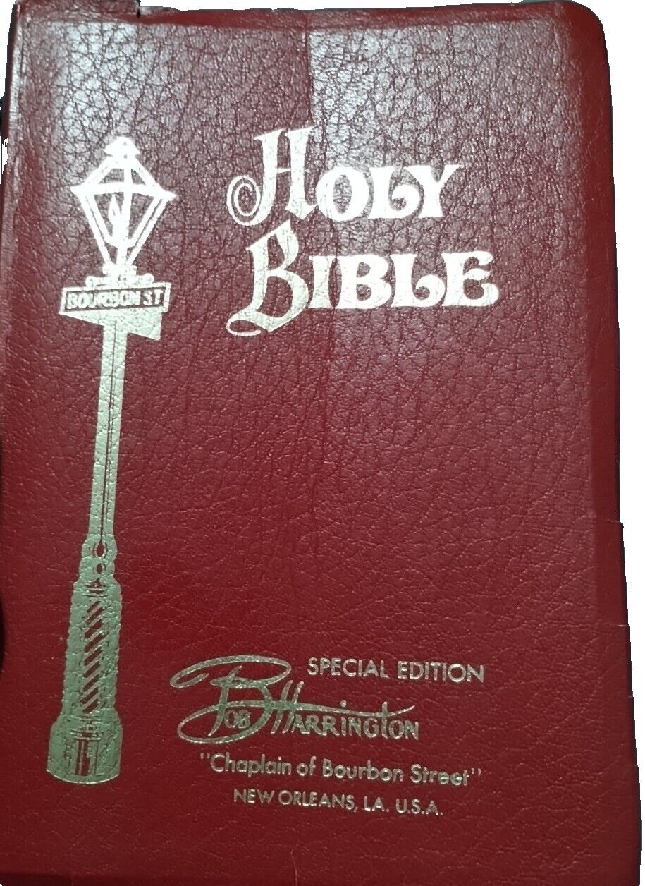 1973 Holy Bible KJV Giant Print Edition - Special Edition  Bob Harrington VTG