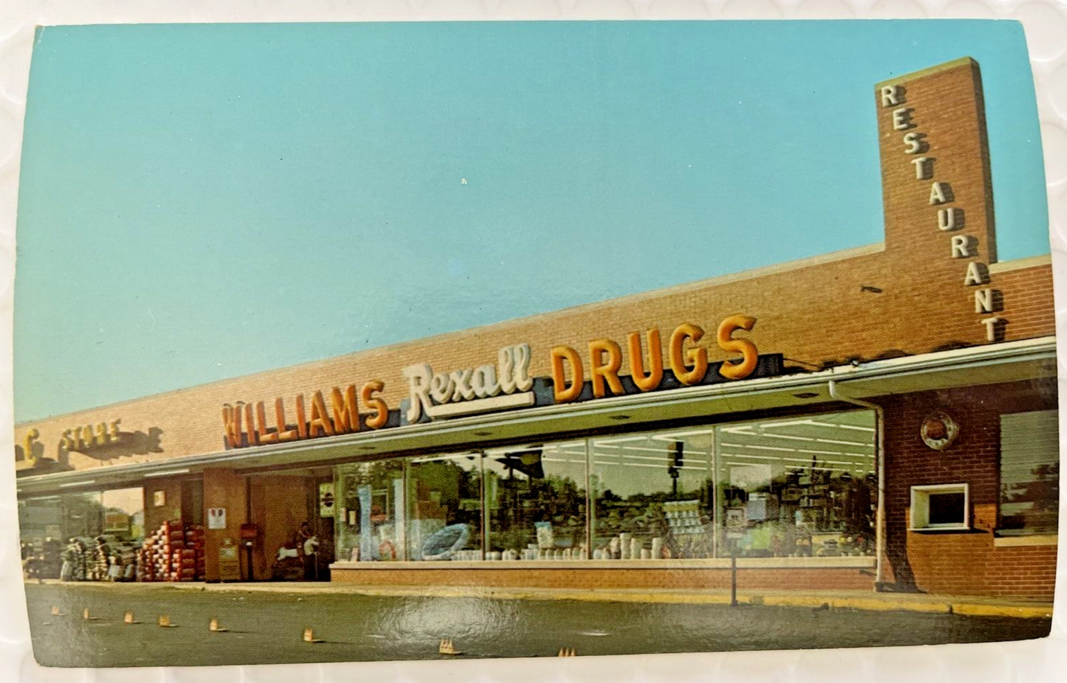 Rexall RX Washington, IN  , Williams Rexall Drug restaurant pharmacy No.2 1950