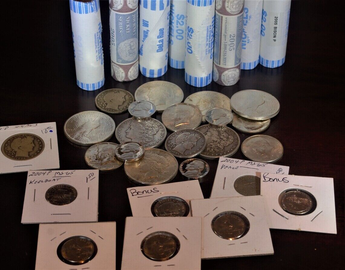 US Coin Estate: 47 Silver Coins Collection - Half Price