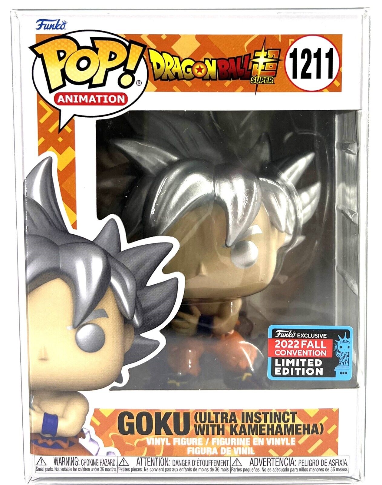 Funko Pop DBS Goku Ultra instinct with Kamehameha #1211 Chalice Exclusive