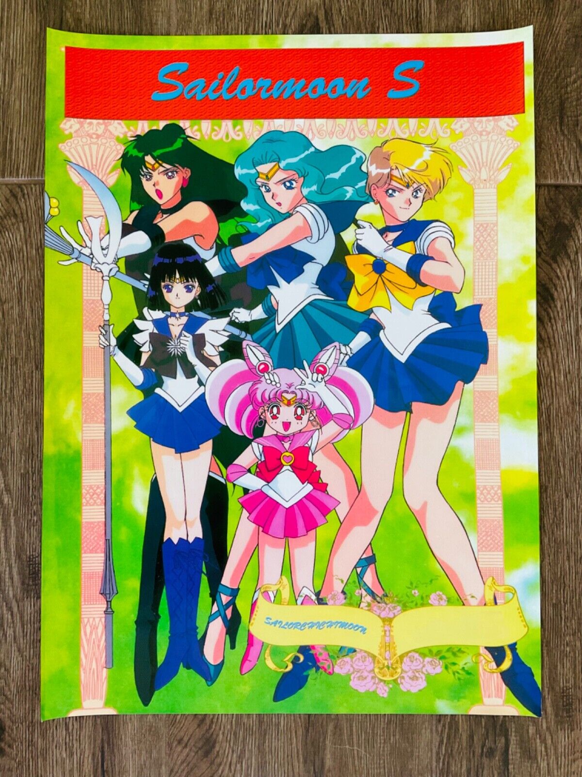 Sailor Moon Poster Choose Neptune Saturn Uranus Pluto Rare Anime New