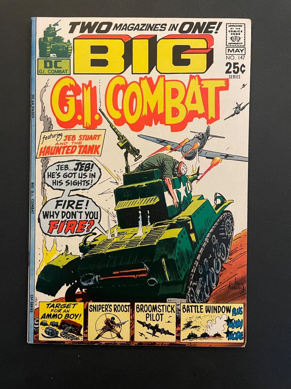 BIG G.I. Combat High Grade 7.0 DC Comic Book D90-5