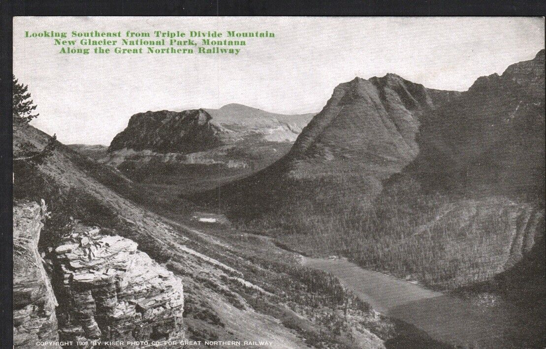 Montana Postcard Medicine Grizzly Lake View Glacier National Park Unposted DB