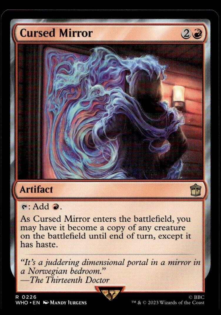 Cursed Mirror Mtg Dr. Who NM 226 Magic Gathering X1