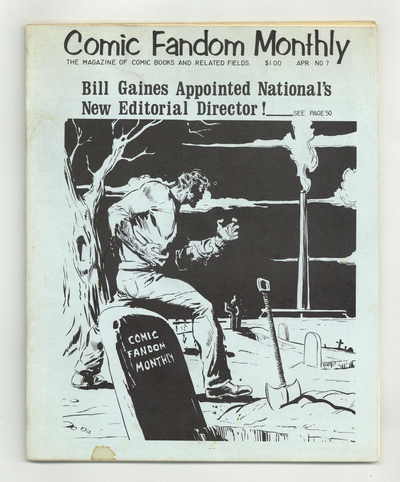 Comic Fandom Monthly #7 VG+ 4.5 1972 Low Grade