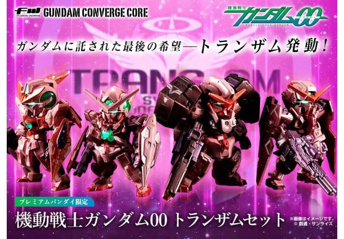 FW GUNDAM CONVERGE CORE Gundam 00 Transarm Set of 4pcs Premium BANDAI MAY