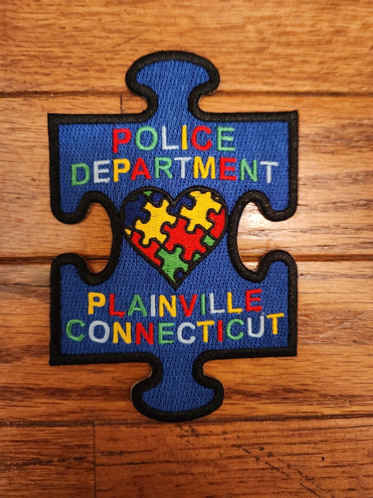 Plainville CT Police Autism Awareness Patch