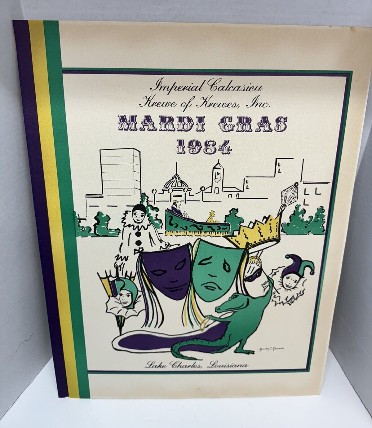 Mardi Gras 1984 Lake Charles Louisiana Poster