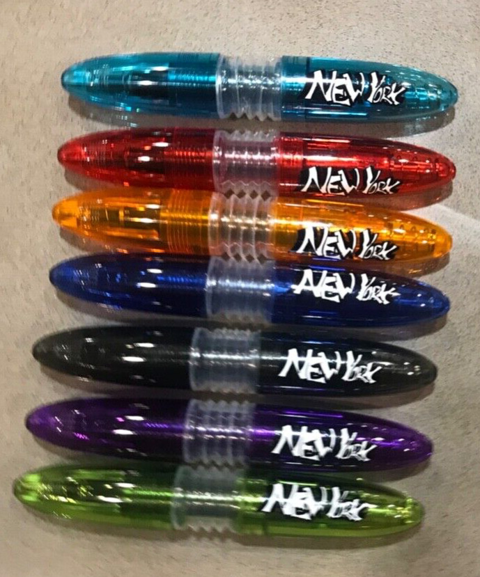 5 Cross Penatia Rollerball Pens, all different colors (black ink-New York logo)