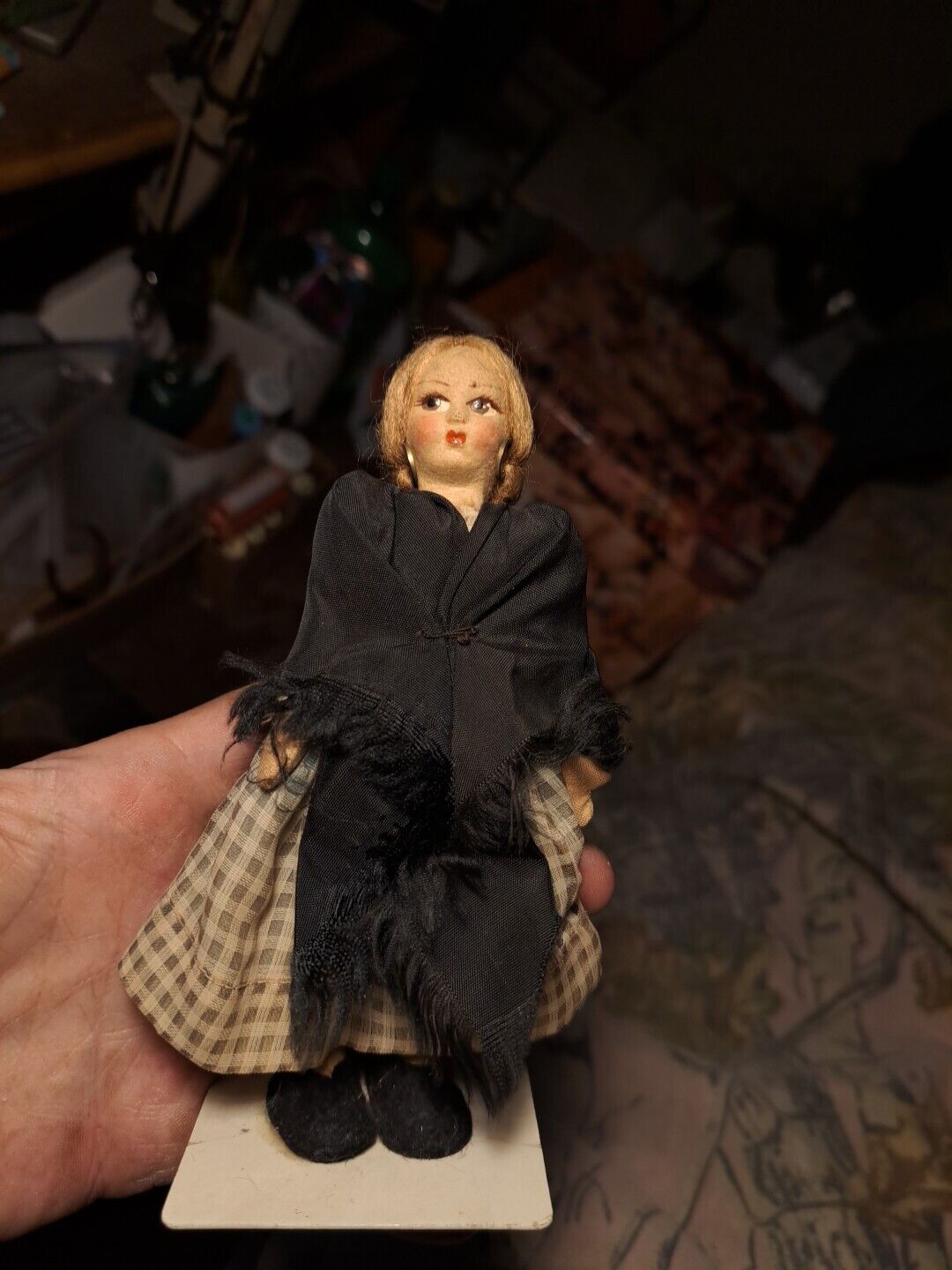 old vintage doll figurine