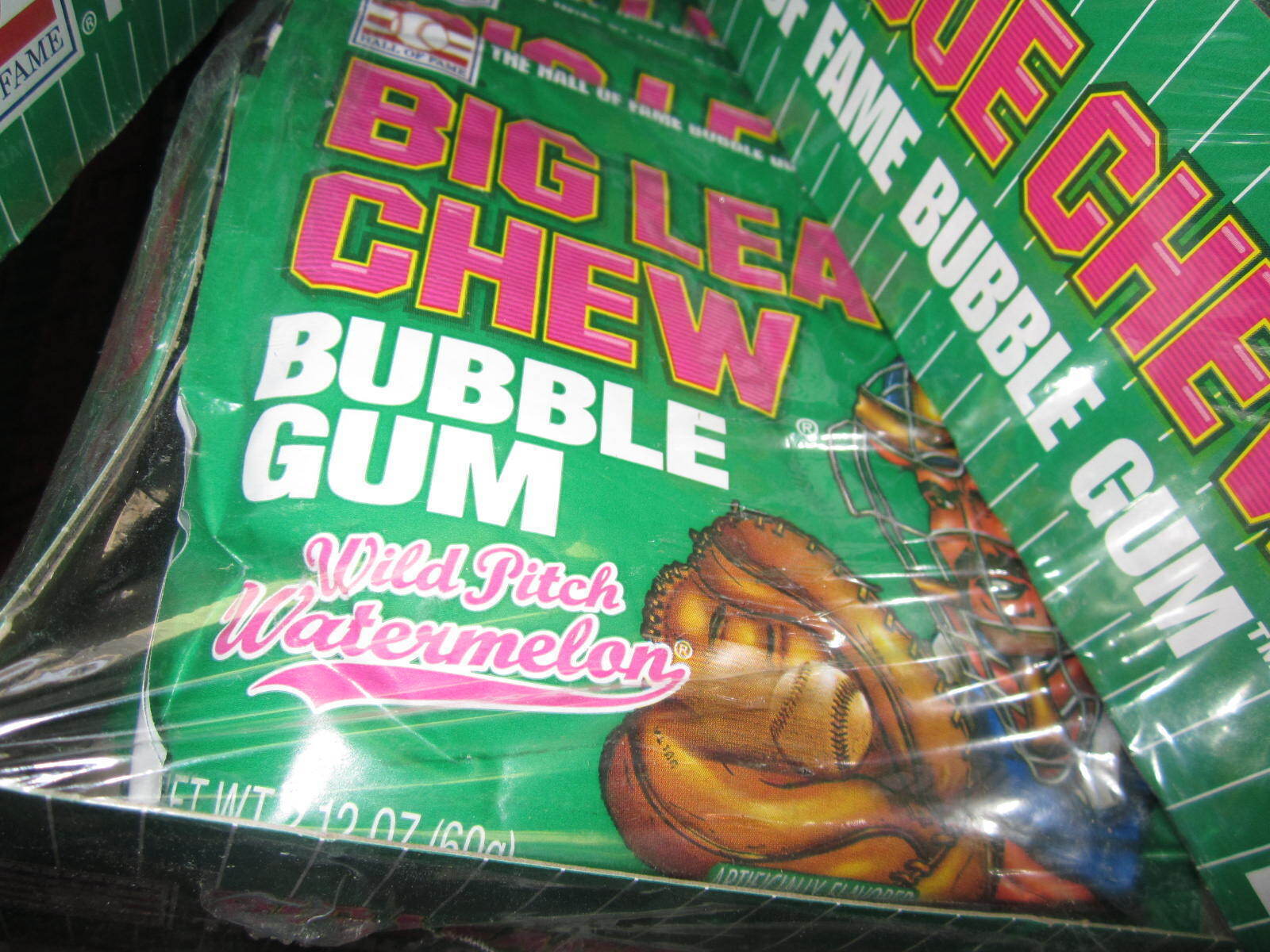 Watermelon Gum ~ BIG LEAGUE CHEW Wild Pitch, 12 Sealed Packs