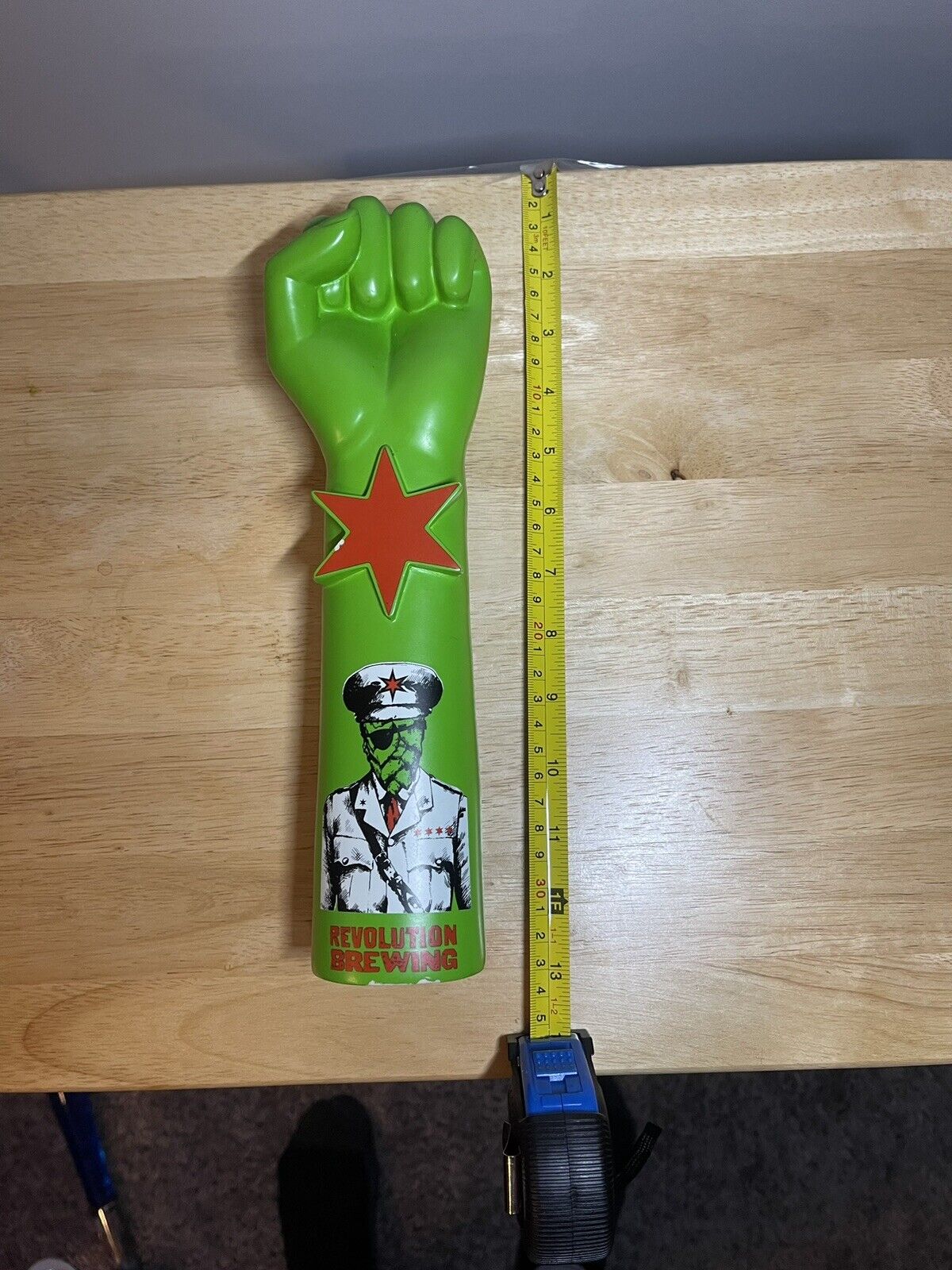 Revolution Brewing ‘Anti-Hero’ IPA Keg Tap Handle (Big Green Fist)