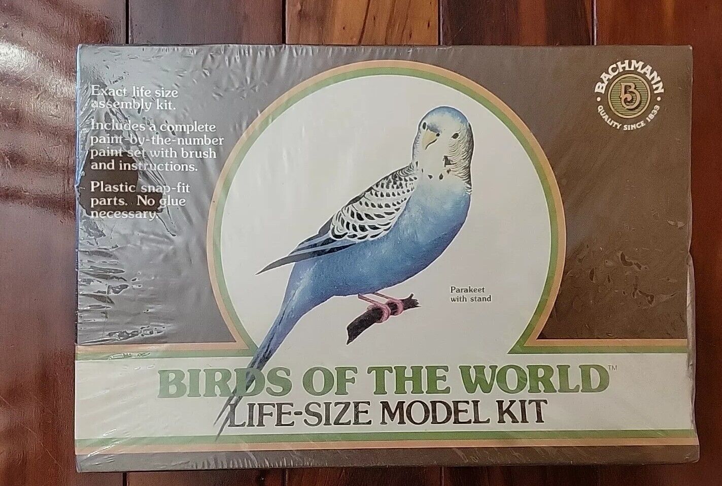 Bachmann Birds Of The World Parakeet Bird Life Size Model Kit Vtg Sealed 8701 