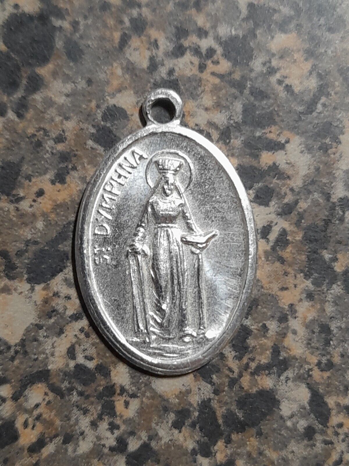 St Dymphna Pray for us Medal Italy